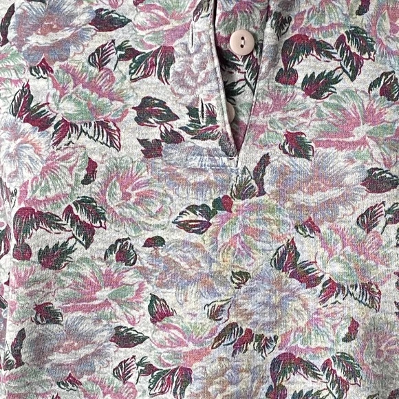 Retro Gray Floral Sweatshirt - Picture 3 of 6